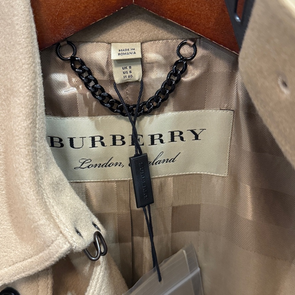 Burberry Queensbury Women’s Wool and Cashmere Coat-Size 6-Authentic-NWT - Picture 6 of 13